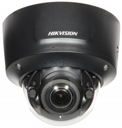 Hikvision DS-2CD2745FWD-IZS(2.8-12MM)(BLACK) IP Dome Camera 4MP Darkfighter 2.8 - 12mm Motorised, 30m IR, WDR, IP67, IK10, PoE, Micro SD, Audio in - out